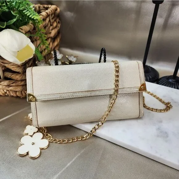 Authentic Louis Vuitton Suhali Leather Wallet Crossbody Conversion W/ Dust Bag - Picture 3 of 17